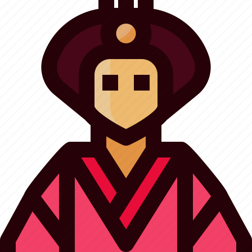 Clothes, crown, empress, japan, person, princess, woman icon - Download on Iconfinder