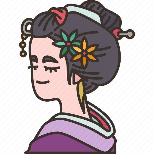 Geisha, japanese, lady, costume, traditional icon - Download on Iconfinder