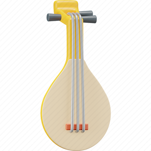 Biwa, instrument, japan 3D illustration - Download on Iconfinder