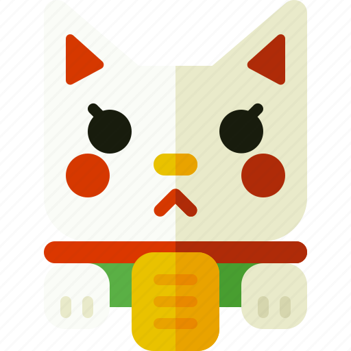 Cat, lucky cat, maneki neko, toy icon - Download on Iconfinder