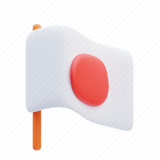 Flag, location, national, country, circle, map, flags 3D illustration - Download on Iconfinder