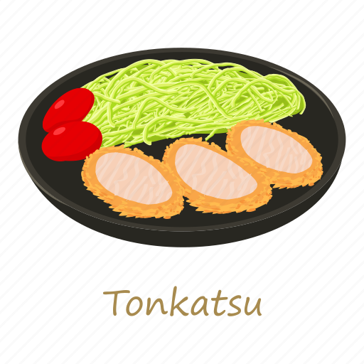 Cartoon, food, menu, pig, plate, sushi, tonkatsu icon - Download on Iconfinder