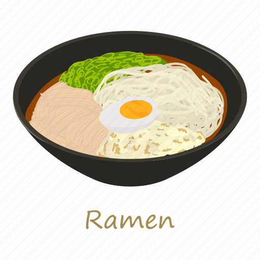 Cartoon, fish, food, plate, ramen, soup, sushi icon - Download on Iconfinder