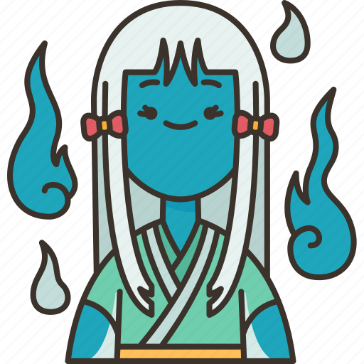 Hitodama, soul, fire, dead, woman icon - Download on Iconfinder