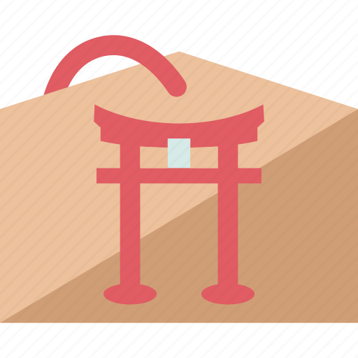 Ema, shinto, amulet, shrine, wooden icon - Download on Iconfinder