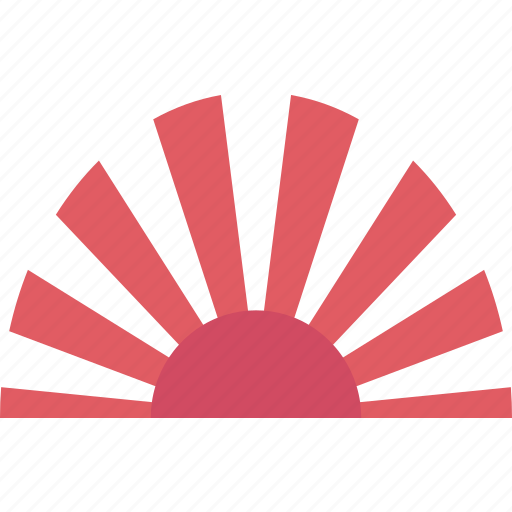 Rising, sun, flag, national, japan icon - Download on Iconfinder