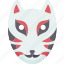 mask, kitsune, fox, japanese, culture 