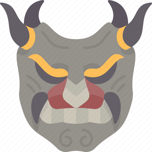 Mask, oni, demon, japanese, folklore icon - Download on Iconfinder