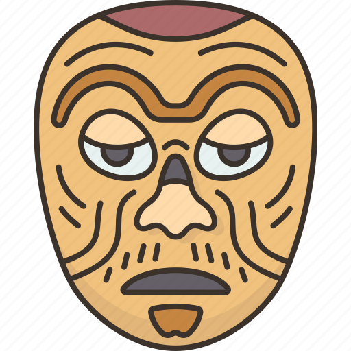 Mask, bugaku, warrior, legends, japanese icon - Download on Iconfinder