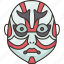 mask, kabuki, painting, face, performance 