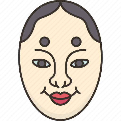 Mask, onnamen, women, face, japanese icon - Download on Iconfinder