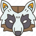 mask, tanuki, raccoon, dog, folklore