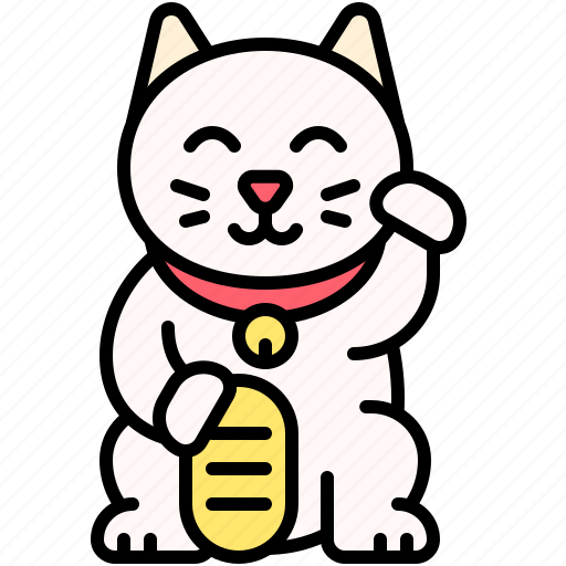 Japanese, nippon, japan, culture, new year, maneki neko, fortune cat icon - Download on Iconfinder
