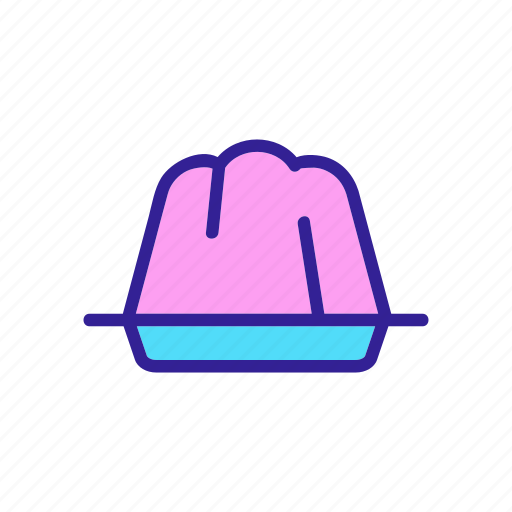 Cake, contour, dessert, drawing, jelly icon - Download on Iconfinder