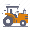tractor, vehicle, machinery, machine, field, agriculture, farming, harvest, gardening