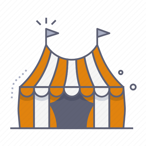 Circus tent, fairground, circus, tent, show, amusement park, carnival icon - Download on Iconfinder