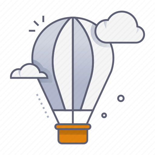 Hot air balloon, travel, holiday, fly, flight, amusement park, carnival icon - Download on Iconfinder