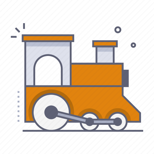 Mini train, toy, play, train, fairground, amusement park, carnival icon - Download on Iconfinder