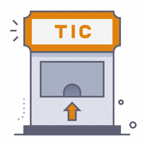 Ticket office, booth, box, ticket, stand, amusement park, carnival icon - Download on Iconfinder
