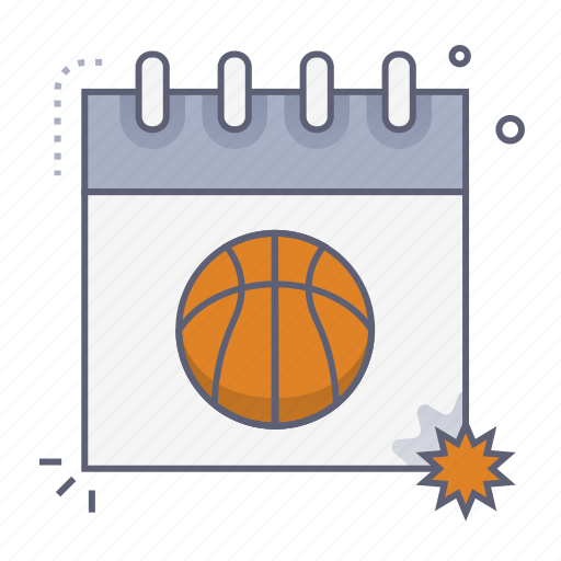 Match day, calendar, schedule, event, date, basketball, hoop icon - Download on Iconfinder