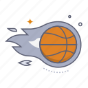 shot, ball on fire, ball, fire, speed, basketball, hoop, sport, basketball team