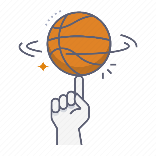 Spin ball trick, spin, trick, skill, ball, basketball, hoop icon - Download on Iconfinder