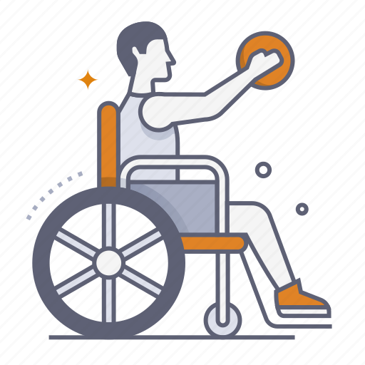 Wheelchair basketball, paralympic, disabled, disability, handicap, basketball, hoop icon - Download on Iconfinder