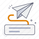paper plane message, send, chat, message, read, communication, technology, social network, marketing