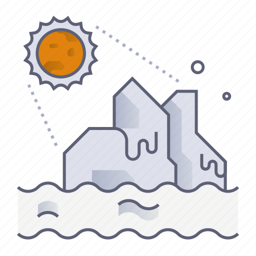 Melting poles, global warming, climate change, ice, snow, ecology, eco icon - Download on Iconfinder