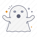 ghost, spooky, creepy, monster, character, halloween, celebration, scary, horror