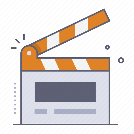 Film clapperboard, clapboard, clapper, action, shooting, movie cinema, movie time icon - Download on Iconfinder