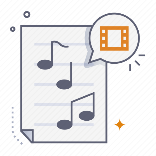 Scoring audio, music scoring, audio, music, soundtrack, movie cinema, movie time icon - Download on Iconfinder