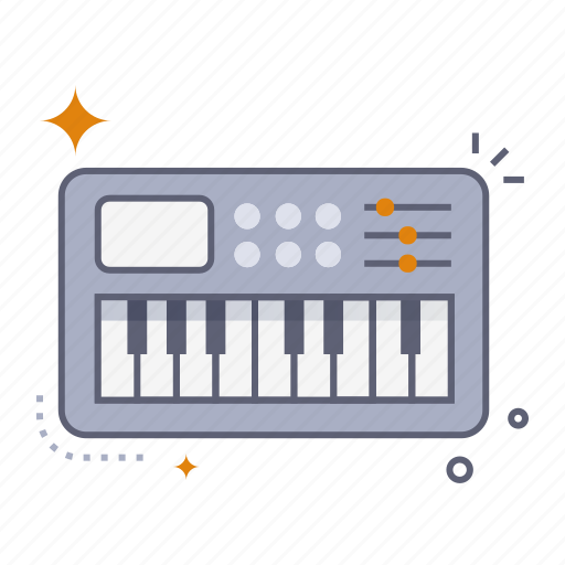 Electric keyboard, music, musical instrument, instrument, melody, sound, song icon - Download on Iconfinder