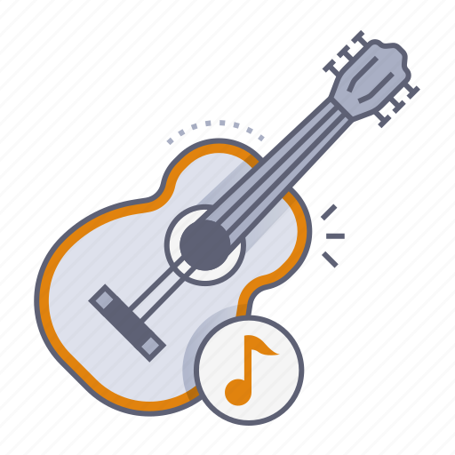 Guitar, music, musical instrument, instrument, melody, sound, song icon - Download on Iconfinder