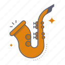 saxophone, music, musical instrument, instrument, melody, sound, song, rhythm, musician