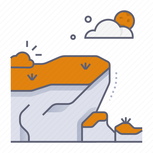 Cliff, mountain, climbing, ocean, rock, nature, landscape icon - Download on Iconfinder