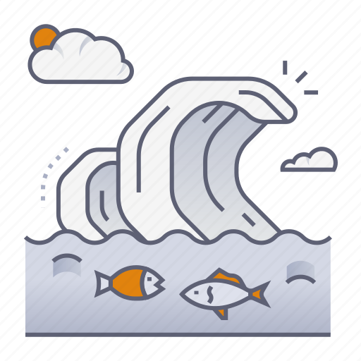 Ocean, wave, sea, fish, water, nature, landscape icon - Download on Iconfinder