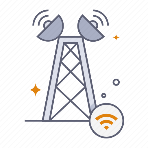 Antenna tower, signal, communication, radio, satellite, network, internet icon - Download on Iconfinder