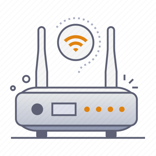 Router, modem, wireless, device, lan, network, internet icon - Download on Iconfinder