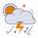 weather, thunder, sun, cloud, storm, forecast, climate, meteorology