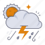 weather, thunder, sun, cloud, storm, forecast, climate, meteorology 