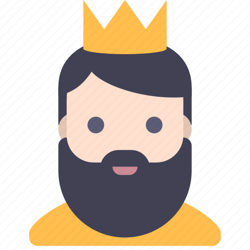 Beard, human, king, man icon - Download on Iconfinder