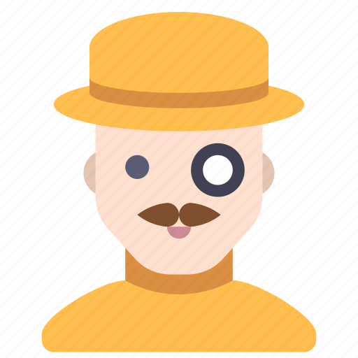 Hat, man, millionaire, mustache icon - Download on Iconfinder