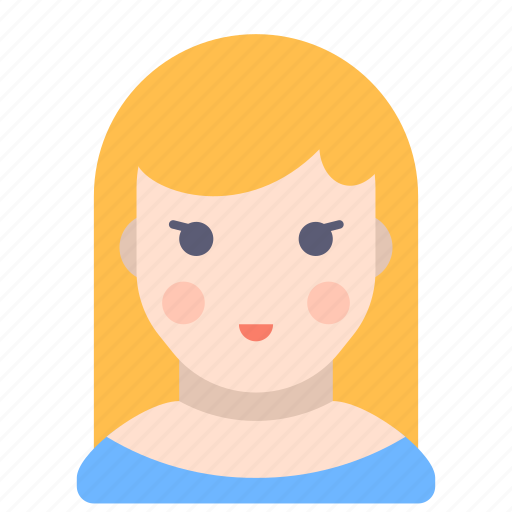 Blonde, girl, human, woman icon - Download on Iconfinder