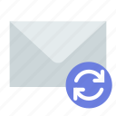 email, envelope, sync