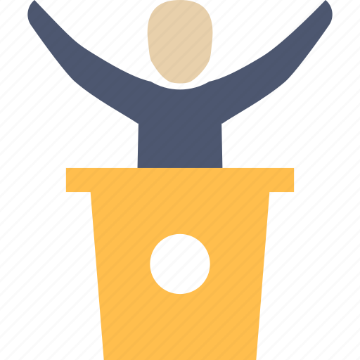 Elections, speech, victory icon - Download on Iconfinder
