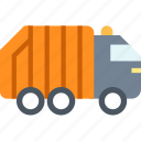 garbage, transport, truck