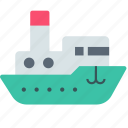 ship, steamboat, shipping