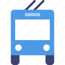 sign, transport, trolley