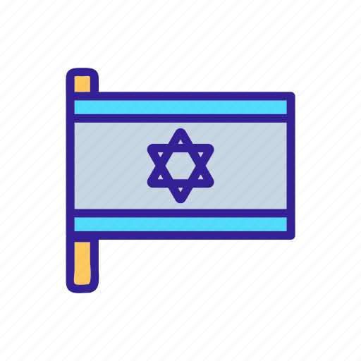 Contour, country, israel, jewish, map, national, travel icon - Download on Iconfinder